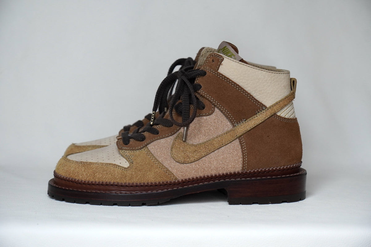 NIKE DUNK HIGH NL Leather Sole + Vibram Tank Sole (Brown) 27.0cm 
